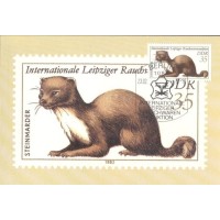 MÁXIMOS POSTAIS - ALEMANHA ORIENTAL- 1982 - FAUNA GERAL 