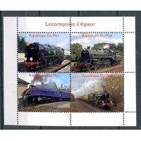 MALI - LOCOMOTIVAS À VAPOR 2014 - SÉRIES COMPLETAS CARIMBADAS