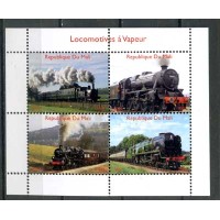MALI - LOCOMOTIVAS Á VAPOR 2014 - SÉRIE COMPLETAS CARIMBADAS