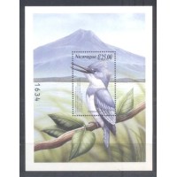 NICARÁGUA - PÁSSAROS - BLOCO COM 1 SELO