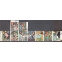 PARAGUAY - ARTE - SERIE 9 SELOS 