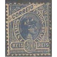 R-103 - 1902/05 - MADRUGADA - MARGENS GRANDES - 200 RÉIS - NOVO - SEM GOMA - CHARNEIRA - PONTOS DE OXIDAÇÃO - RHM R$ 125,00 (50 UFs X R$ 5,00)