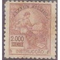 R-171ES - 1918/19 - ALEGORIAS REPUBLICANAS - SEM FILIGRANA - NOVO - GOMADO - CHARNEIRA - RHM R$ 3.750,00 (750 UFs X R$ 5,00)