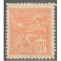 R-213 - 1923 - FILIGRANA "ESTADOS UNIDOS DO BRASIL" (E) - CARIMBADO - SEM GOMA - RHM R$ 10,00 (2 UFs X R$ 5,00)