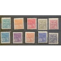 R-252/261 - 1929 - VOVÓ - NOVOS - FILIGRANA EUBRASIL - SÉRIE COMPLETA -  NOVA - GOMADA - CHARNEIRA - RHM R$ 1.450,00 (290 UFS X R$ 5,00)