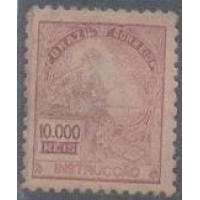 R-310 - 1936/40 - FILIGRANA CORREINHO - 10.000 RÉIS - NOVO - GOMADO - RHM R$ 1.250,00 (250 UFs X R$ 5,00)