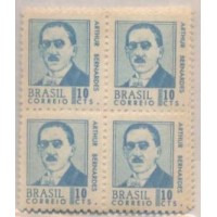 R-532/536 - 1967/68 - ANTIGOS PRESIDENTES DA REPÚBLICA - SÉRIE COMPLETA - QUADRAS NOVAS - GOMADAS - MUITO BONITAS - RHM R$ 1.795,00 (359 UFS X R$ 5,00)