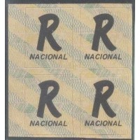 R-683 - 1991 - SELOS PARA REGISTRO NACIONAL - PAPEL OPACO - QUADRA NOVA - AUTOADESIVA - RHM R$ 400,00 (80 UFS X R$ 5,00)
