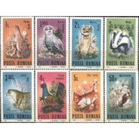 ROMÊNIA - 1985 - YV-3563/3570 - FAUNA GERAL