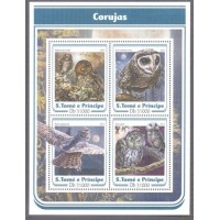 S. TOMÉ E PRÍNCIPE - BLOCO - CORUJAS - 2017