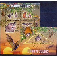 CONGO -SÉRIE COMPLETAS CARIMBADAS -  MORCEGOS 