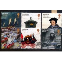 SELOS INGLATERRA - HISTÓRIA DO CORREIO - 6 SELOS MINT