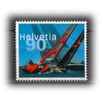 SUIÇA - Y 1756 (2003) ALINGHI SWITZERLAND , A EQUIPE SUÍÇA VENCEDORA DA COPA AMÉRICA DE VELEIROS 2003 - SELO MINT
