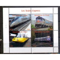 TCHAD - TRENS EXPRESSO -SÉRIE 1 - SÉRIES COMPLETAS CARIMBADAS