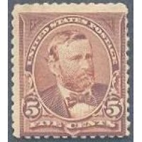 USA - SC-255 - 1894 - GRANT - SELO 5c - NOVO COM GOMA - LINDO 