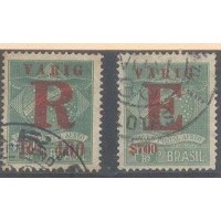 V-04/5 - REGISTRO E EXPRESSO - CARIMBADOS - SEM GOMA - CHARNEIRA - RHM R$ 1.300,00 (260 UFS X R$ 5,00)