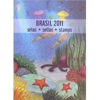 2011 - CARTELA ANUAL EMITIDA E MONTADA PELOS CORREIOS BRASILEIROS - 2011 - CARTELA ANUAL EMITIDA E MONTADA PELOS CORREIOS BRASILEIROS -