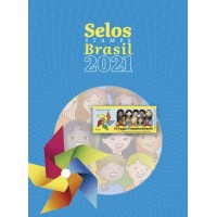 2021 - CARTELA - COLEÇÃO ANUAL CORREIOS - CONTENDO O RARO BLOCO MACKENZIE