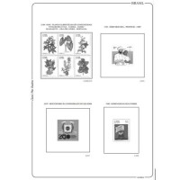 2024 - SUPLEMENTO ÁLBUM CLASSIC PLUS QUADRAS PARA SELOS COMEMORATIVOS (4 FOLHAS)