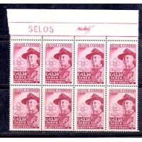 A-085 - 2 QUADRAS - 100 ANOS DE LORD BADEN POWELL CRIADOR DO ESCOTISMO - 1957