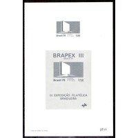 BL-041 - BRAPEX III - ENCARTE NUMERADO INTEGRANTE DO CATALOGO DA EXPOSIÇÃO 1978