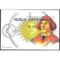 BL-034 - MINT - 1973 - 5º CENTENÁRIO DE NICOLAU COPÉRNICO - RHM 36 UFS