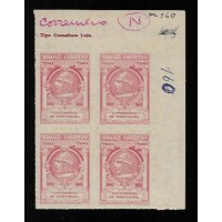 C-0160 - QUADRA - SEM GOMA - FILIGRANA CORREINHO - 200 RÉIS - RHM R$ 360,00 (72 UFS X R$ 5,00)