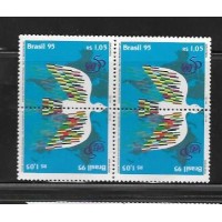 C-1971/1972 - QUADRA - NOVA - GOMADA - 50° ANIVERSÁRIO DA ONU - ORGANIZAÇÃO DAS NAÇÕES UNIDAS - 1995