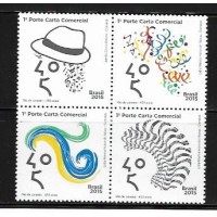 C-3413/3416 - 2015 - MINT - QUADRA - 450 ANOS DA CIDADE DO RIO DE JANEIRO - RHM 16 UFS
