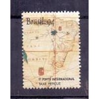 C-1902 - MINT - 500 ANOS DO TRATADO DE TORDESILHAS - SELO DESTACADO DO BLOCO 097 - RHM: 9 UFS
