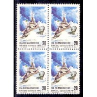 C-0692 - QUADRA - NOVO - EMITIDO SEM GOMA - DIA DO MARINHEIRO - 1970 - RHM 10,4 UFS