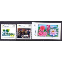 2022 - ANO COMPLETO - MINT - 3 SELOS PERSONALIZADOS BÁSICOS - PB-196 A PB-198