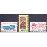 C-0515/517Y - 1965 - MARMORIZADOS - NOVOS GOMADO PERFEITOS (MINT) - MUITO RAROS PERFEITOS PRINCIPALMENTE O C-0516Y - IV CENTENARIO DO RJ