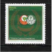 C-3376 - SELO CENTENÁRIO DA SOCIEDADE ESPORTIVA PALMEIRAS - 2014 - MINT