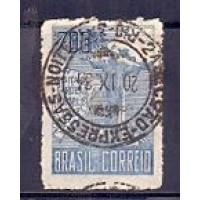 C-0079 - PACELLI 1ª TIRAGEM 700 RÉIS - SELO SEM TRIÃNGULO COM CARIMBO DE 20 A 24 DE OUTUBRO DE 1934 - CERTIFICADO JLF FILATELIA: SELO FOI CARIMBADO COM DATA ANTERIOR AO LANÇAMENTO  20 IX 1934 (20/09/1934) POR ERRO NO DATADOR - RHM 1.450 UFS