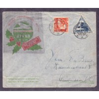 NATAL - ENVELOPE VIA AÉREA - VOO DE ANO NOVO - BATÁVIA PARA AMSTERDÃ