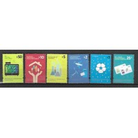 ARGENTINA - DECÊNIO GANHO 25c - 1p - 2p -5p - 10p - 50p - SÉRIE 6 SELOS MINT