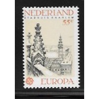 HOLANDA - Y 1091 (1978) TEMA EUROPA - MONUMENTO - VISTA DA IGREJA DE SAINT BAVON -SELO MINT