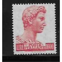 ITALIA - Y 739 (1957) - SÃO JORGE (FRAGMENTO DA ESTATUA DE DONATELLO) 1000 LIRA ROSA - SELO MINT