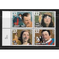 USA - Y-2651/2654 - 1997 - MÚSICA - GRANDES CANTORES E CANTORAS DE ÓPERA - SÉRIE 4 SELOS EMITIDOS EM QUADRA - MINT
