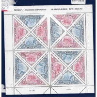 USA - Y-2584/2585 - 1997 - TRANSPORTES - EXPO. FILATÉLICA INTERNACIONAL EM SÃO FRANCISCO - TRANSPORTES POSTAIS NAVIO DE TRÊS MASTROS E DILIGÊNCIA - FOLHINHA COMPLETA COM 16 SELOS - MINT - CATÁLOGO 16 €