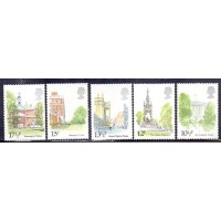 INGLATERRA - Y932/36 (1980) MONUMENTO HISTÓRICO DE LONDRES - SÉRIE 4 SELOS MINT