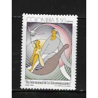 COLÔMBIA - 1986 - MINT - AÉREO - DIA INTERNACIONAL DAS TELECOMUNICAÇÕES - YT-0749