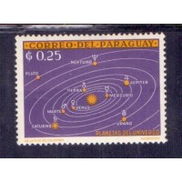 ASTRONOMIA - PLANETAS - 1 SELO - PARAGUAI