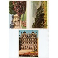 ALEMANHA - CONJUNTO COM 3 CARTÕES POSTAIS PROVAVELMENTE DA DÉCADA DE 60 - PAISAGENS DA ALEMANHA COLORIDOS - PERFEITO ESTADO