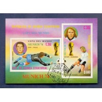 ESPORTE - FUTEBOL - COPA DA ALEMANHA - 1974 - BLOCO - GUINÉ EQUATORIAL