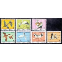 FAUNA - AVES - 7 SELOS (2536/42) - HUNGRIA - 1976