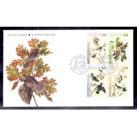 FAUNA/FLORA - PÁSSAROS E PLANTAS - FDC - CANADÁ - 2004