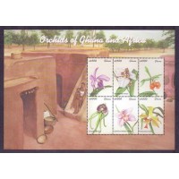 FLORA - ORQUÍDEAS - 6 SELOS (2707/12 - N/G) - GHANA - 2001