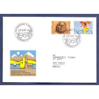 SUÍÇA - TRANSPORTE - BICICLETA / CICLISMO - FDC - 1987